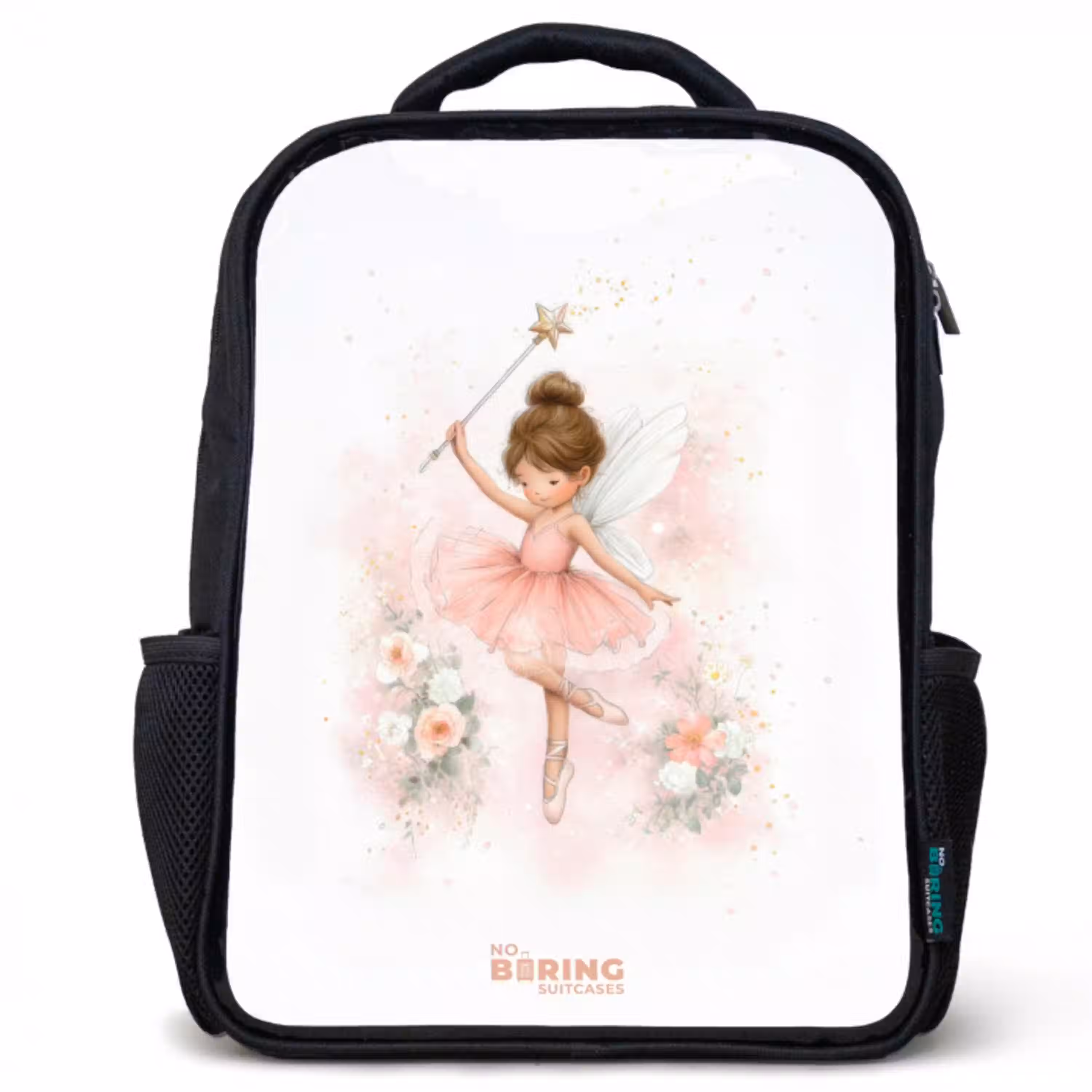 Ballerina fee in roze Rugzak - Zwart middel -3d