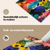 Bladeren - Vormen - Abstract - Kleurrijk Inductie beschemer met haakjes klein -ky-schoon-nl