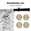 Marmer - Zwart - Dramatisch - Wit Wandkleed katoen klein 269 -sfeer2