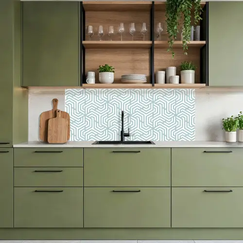 Patronen - Abstract - Driehoek - Geometrie keuken achterwand 2 middel 871 -sfeer3