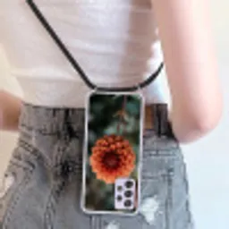 Dahlia - Bloem - Natuur - Sfeervol Hoesje Samsung Galaxy A52 5G met koord klein -sfeer5