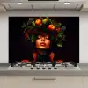 Vrouw - Zwart - Bessen - Bramen - Appels keuken achterwand spatscherm klein -3d_website