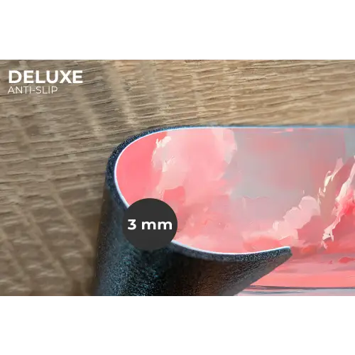 Roze - Surfen - Zee Placemat vinyl groot -closeup