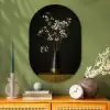 Bloembollen - Wit - Vaas - Minimalistisch Wandcirkel Ovaal Glas middel -sfeer2