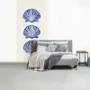 Schelpen - Blauw - Patroon fotobehang vinyl groot -slaapkamer