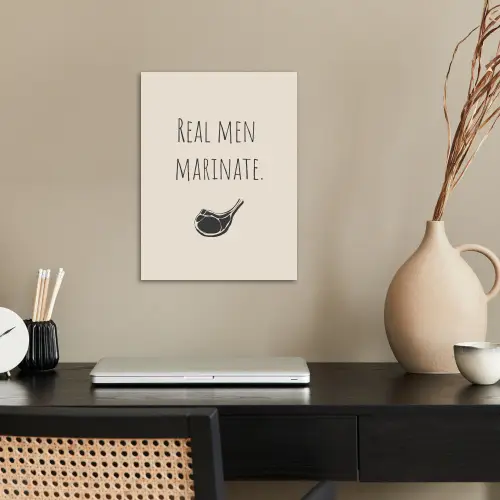 Vlees - Minimalistisch - Beige - Quote poster papier klein -sfeer1