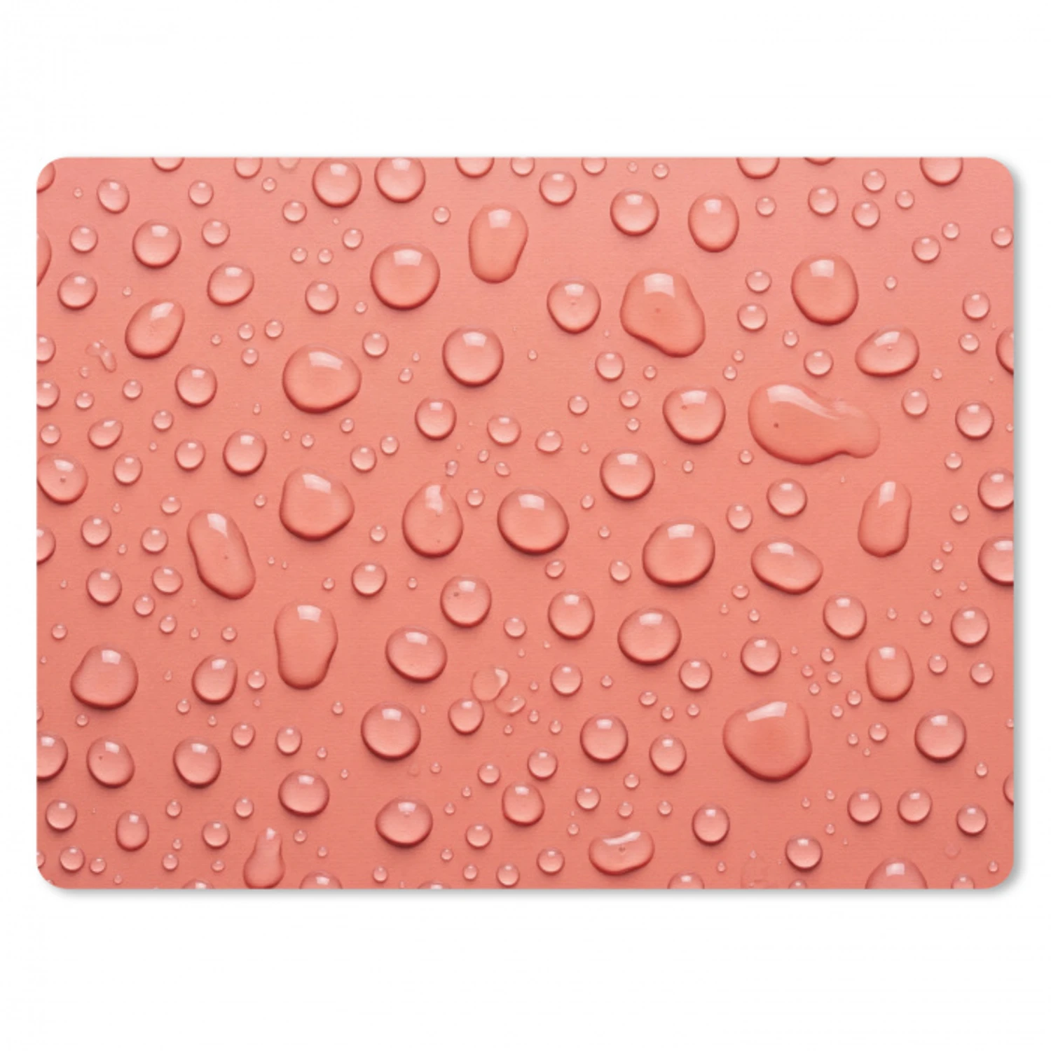 Water - Druppels - Roze muismat rubber klein -3d
