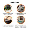 Pauw - Cirkels - Blauw Inductie beschermer vinyl 3mm klein -zzzzzzz-td-werking