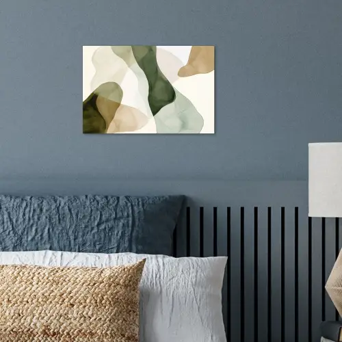 Japandi - Abstract - Groen poster papier klein -sfeer2