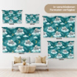 Koala's - Betoverend - Blauw Wandkleed katoen klein 269 -tsfeer8_DE