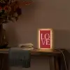 Love - Rood - Hatjes Light Box met kabel (Tafellamp) klein -sfeer4