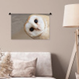 Uil - Bruin - Wit Wandkleed katoen klein -sfeer4