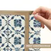 Grafisch - Tegel - Blauw Light Box met batterij (Wandlamp) middel 907 -USP_websiteprintNL