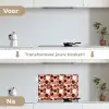 Cirkels - Modern - Kleurrijk keuken achterwand spatscherm klein 900 -voor_na_NL