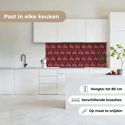 Antiek - Bloemen - Kleurrijk keuken achterwand 2 middel 871 -sfeer4_NL