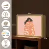 Meisje - Deken - Gestreept - Oranje Light Box met batterij (Wandlamp) middel -USP_websiteoverzichtNL