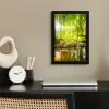 Bos - Landschap - Water - Bomen - Zon - Groen - Natuur fotolijst zwart zonder passe partout klein -sfeer1