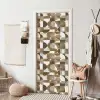 Abstract - Retro - Bruin deurposter klein 289 -sfeer6
