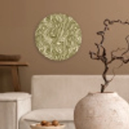 Abstract - Marmer - Groen Wandcirkel kunststof plaat 5mm dik klein 188 -sfeer1