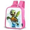 Schildpad - Water - Groen Kinderrugzak - Roze middel -schuin