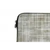 Linnen - Patroon - Groen laptophoes neopreen klein 279 -detail