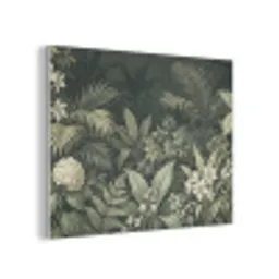 Jungle - Bladeren - Botanisch - Groen PET vilt klein -3d