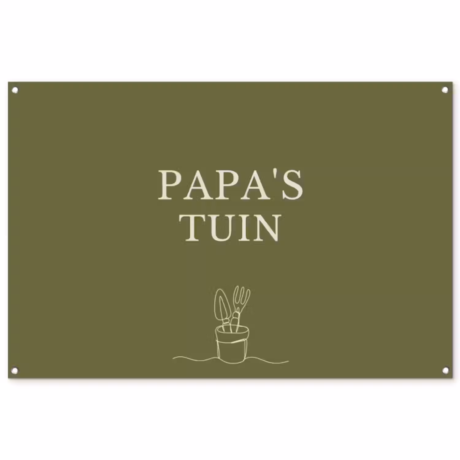 Tuinposter - Papa's Tuin