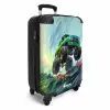 Groene Monstertruck met Penseelstreken NBS - Handbagage koffer - Unisex middel -productfoto_3d
