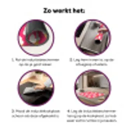 Softijs - Horentje - Roze Inductie beschermer vinyl 3mm klein 276 -zzzzzzz-cc-werking