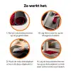 Zebra - Zwart - Roze - Neon Inductie beschermer vinyl 3mm klein 276 -zzzzzzz-td-werking