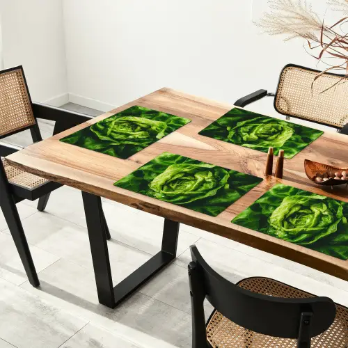 Groente - Sla - Groen Placemat vinyl groot -zzsfeer4_Kitchenyeah-website