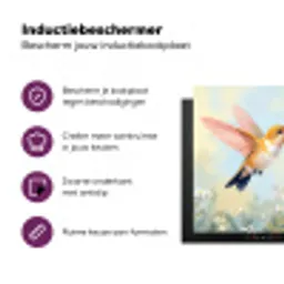 Kolibrie - Illustratie - Kleurrijk Inductie beschermer vinyl 3mm klein -zzzzzzz-cc-usp
