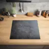 Grijze Betonscherven Inductie beschermer vinyl 3mm middel -sfeer5