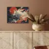 Witte vos - wolken - maan PET vilt klein -sfeer4