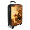 Twee bruine leeuwen NBS - Handbagage koffer - Kinderen Unisex middel -productfoto_3d
