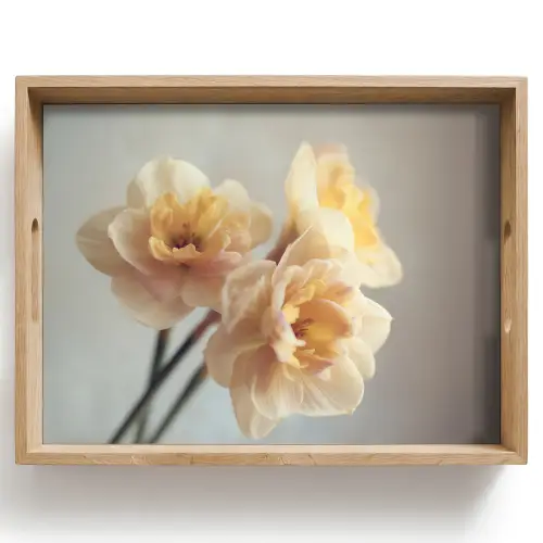 Narcissen - Geel - Bloemblaadjes Dienblad Rechthoek middel -z3d_shopping