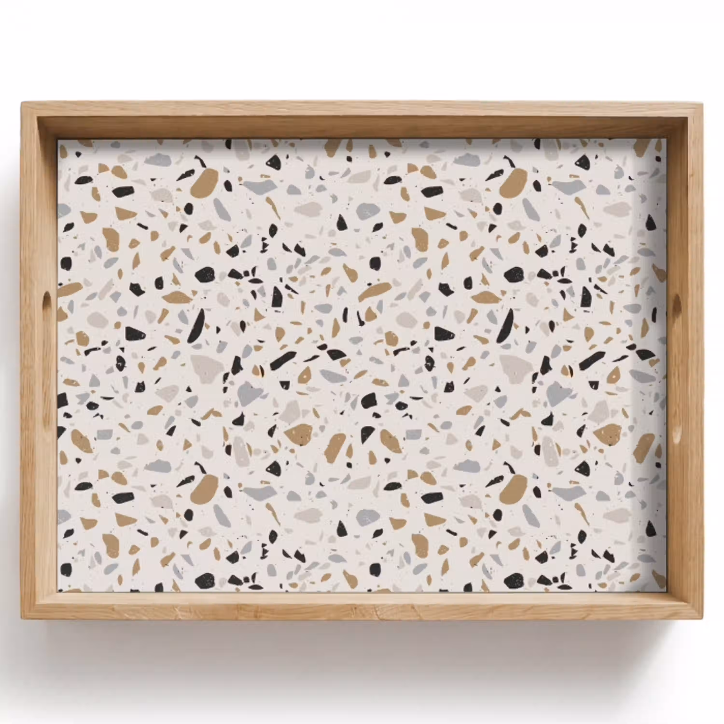 Terrazzo -  Patroon - Staal Dienblad Rechthoek middel 911 -z3d_shopping