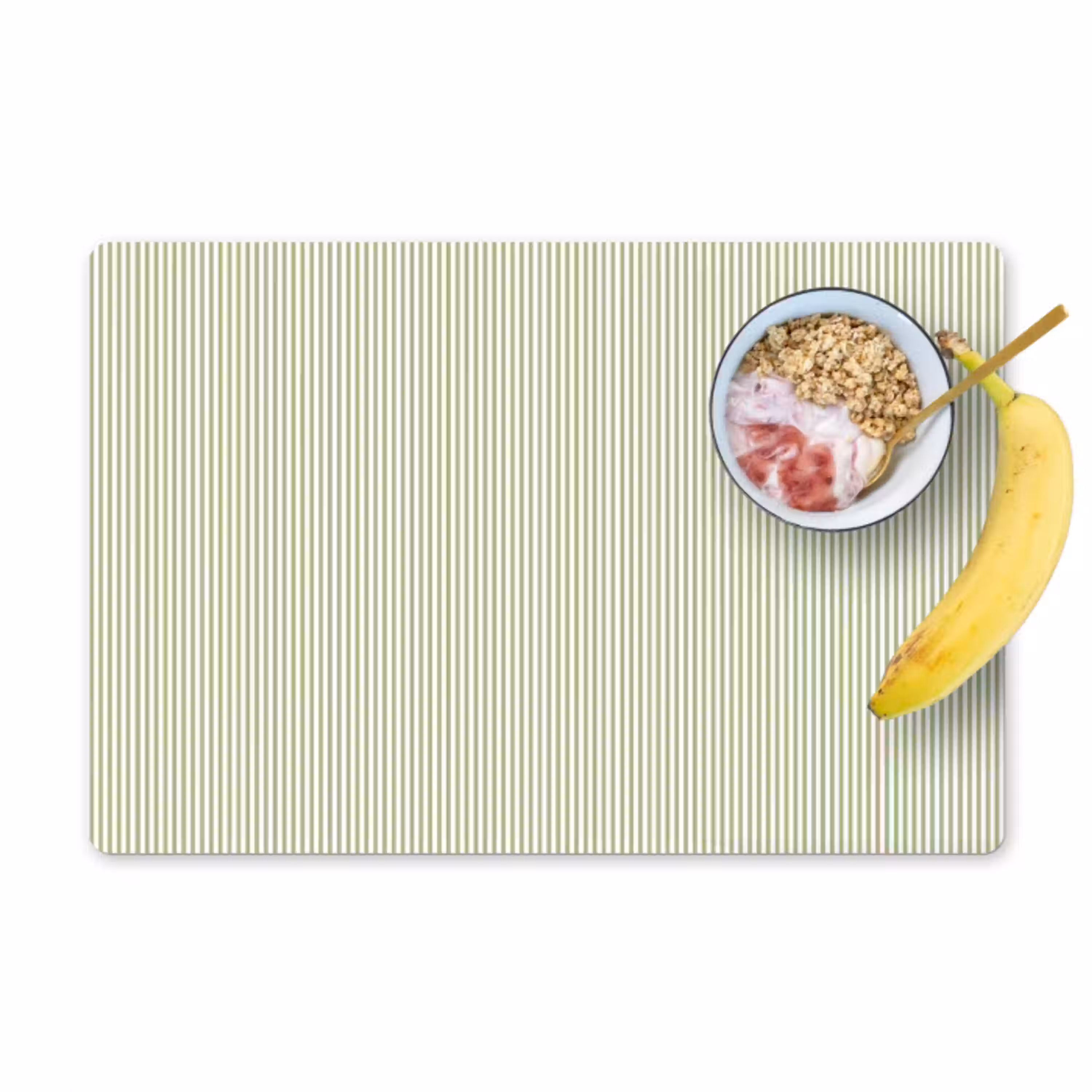 Saliegroen - Strepen - Minimalistisch - Patroon Placemat vinyl groot 368 -zzzproduct_Kitchenyeah-website