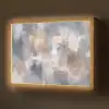 Penseelstreken - Schilderij - Beige Light Box met batterij (Wandlamp) middel -z3d_website