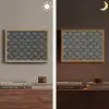 Waaier - Motief - Grijs Light Box met batterij (Wandlamp) middel 907 -sfeer3