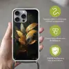 Gouden Bladcompositie – Botanische Luxe Hoesje iPhone 16 Pro Max met koord klein -sfeer2_NL