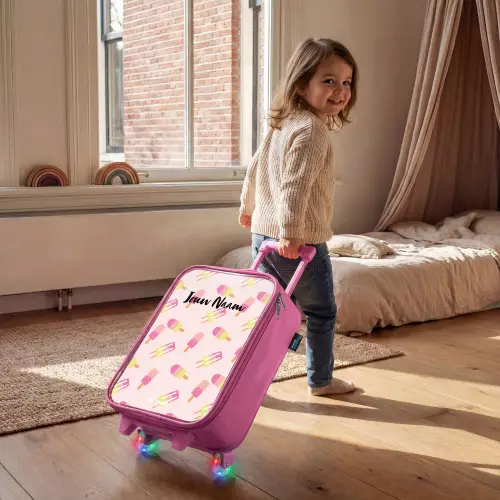 Wervelende waterijsjes Kinderkoffer - Roze klein -sfeer1