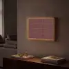 Lijnen - Patroon - Bordeaux Light Box met batterij (Wandlamp) middel 907 -sfeer1