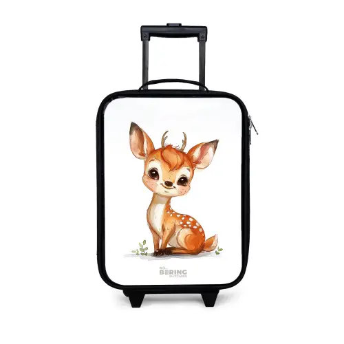 Baby hert Kinderkoffer - Zwart klein -3d