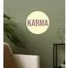 Karma - Luipaardprint - Geel Wandcirkel behangsticker klein -sfeer2