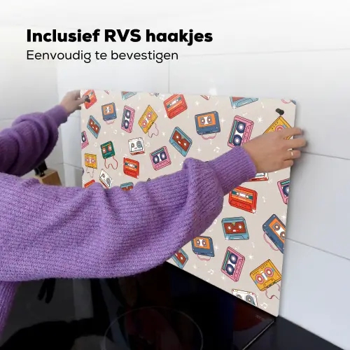 Muziek - Cassette - Patroon Inductie beschemer met haakjes klein 777 -ky-ophangen-nl