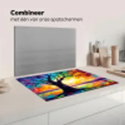 Boom - Landschap - Natuur - Abstract - Kleurrijk Inductie beschermer vinyl 3mm klein -wsfeer7_website