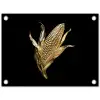 Mais - Eten - Goud - Zwart tuinposter los doek klein -3d