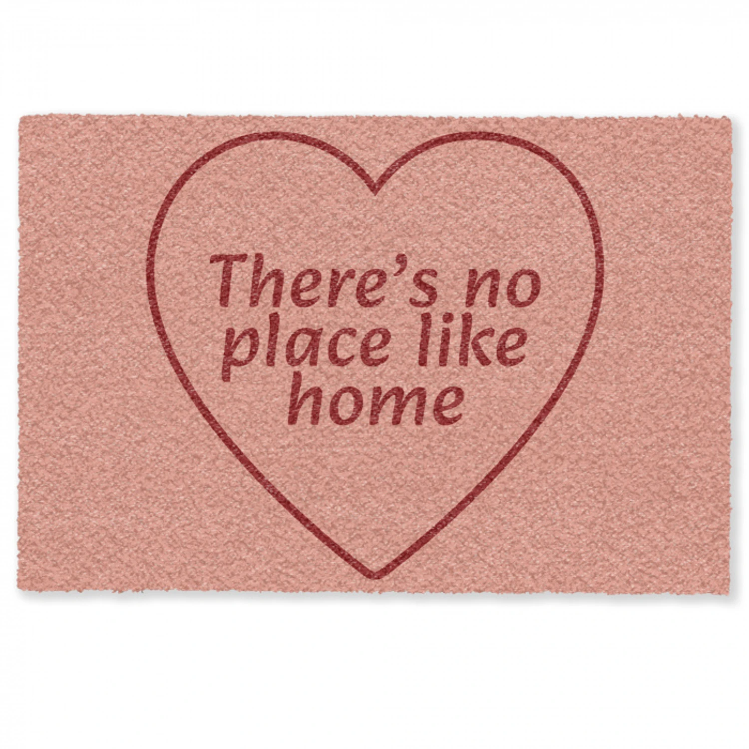 There's no place like home - Quote - Zalmroze Deurmat klein -zkaufland3d