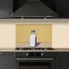 Glazen - Fles - Illustratie - Melk keuken achterwand spatscherm klein -sfeer1